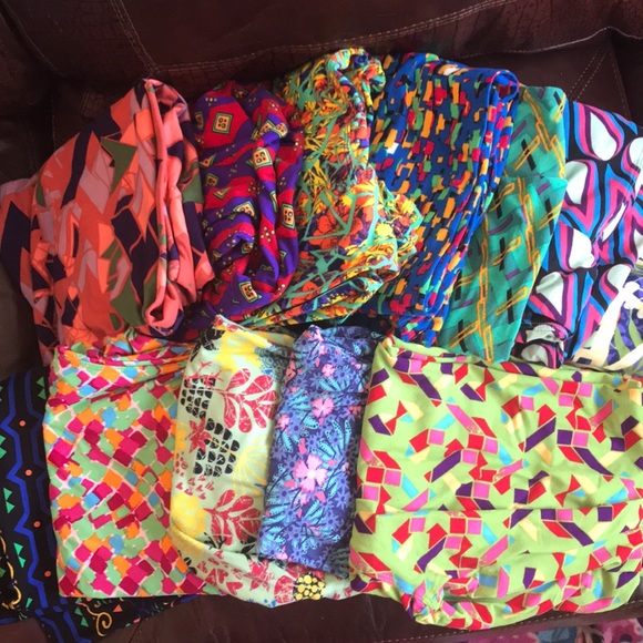 5 mystery LuLaRoe leggings - Picture 1 of 3